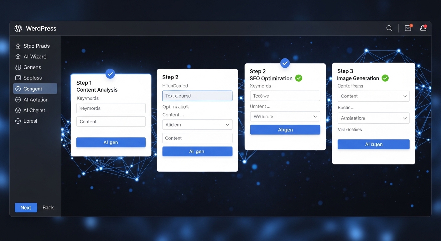 wordpress integration ai wizard interface