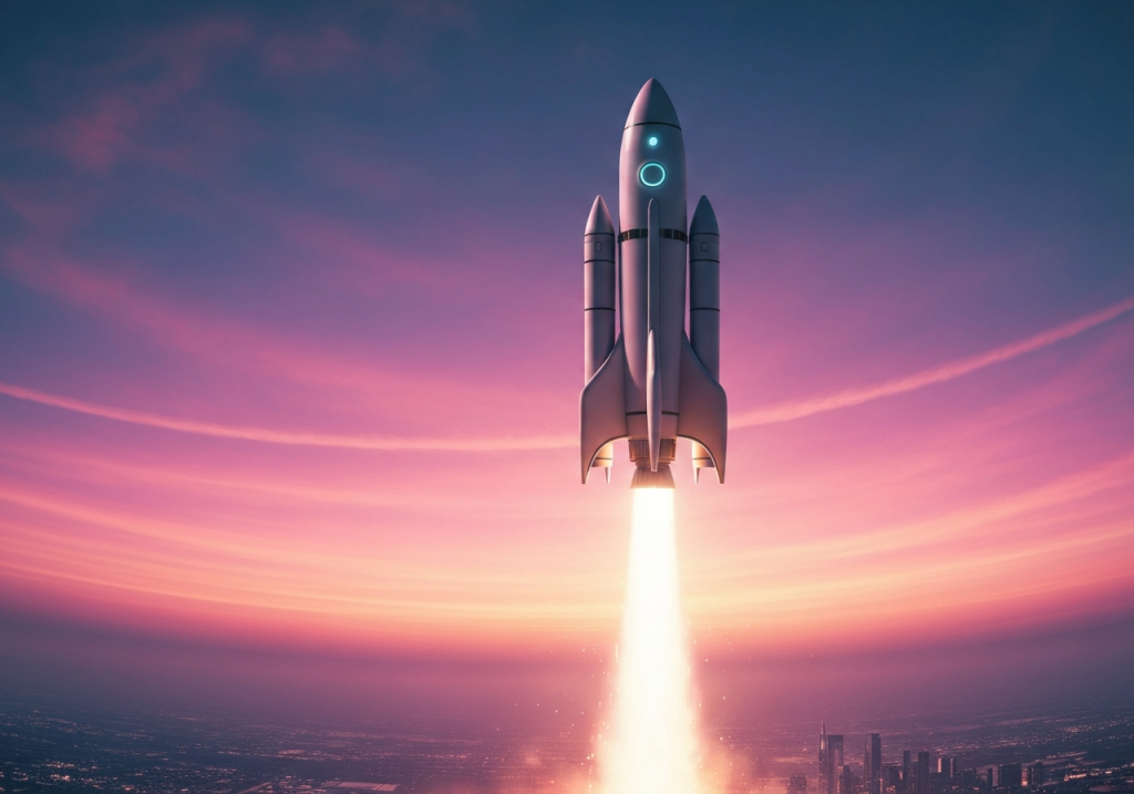 rocket launching digital business